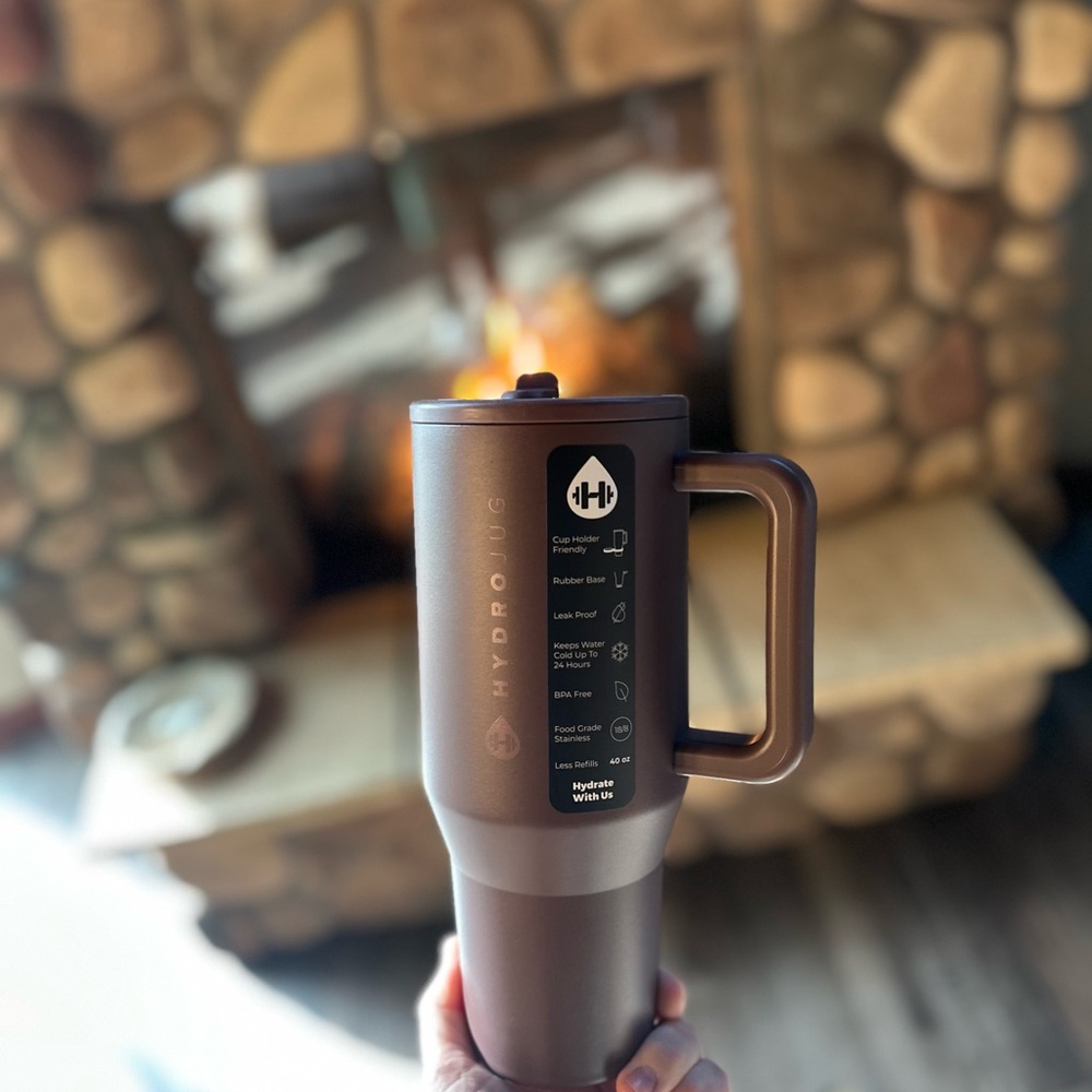 HydroJug Brown Travel Mug